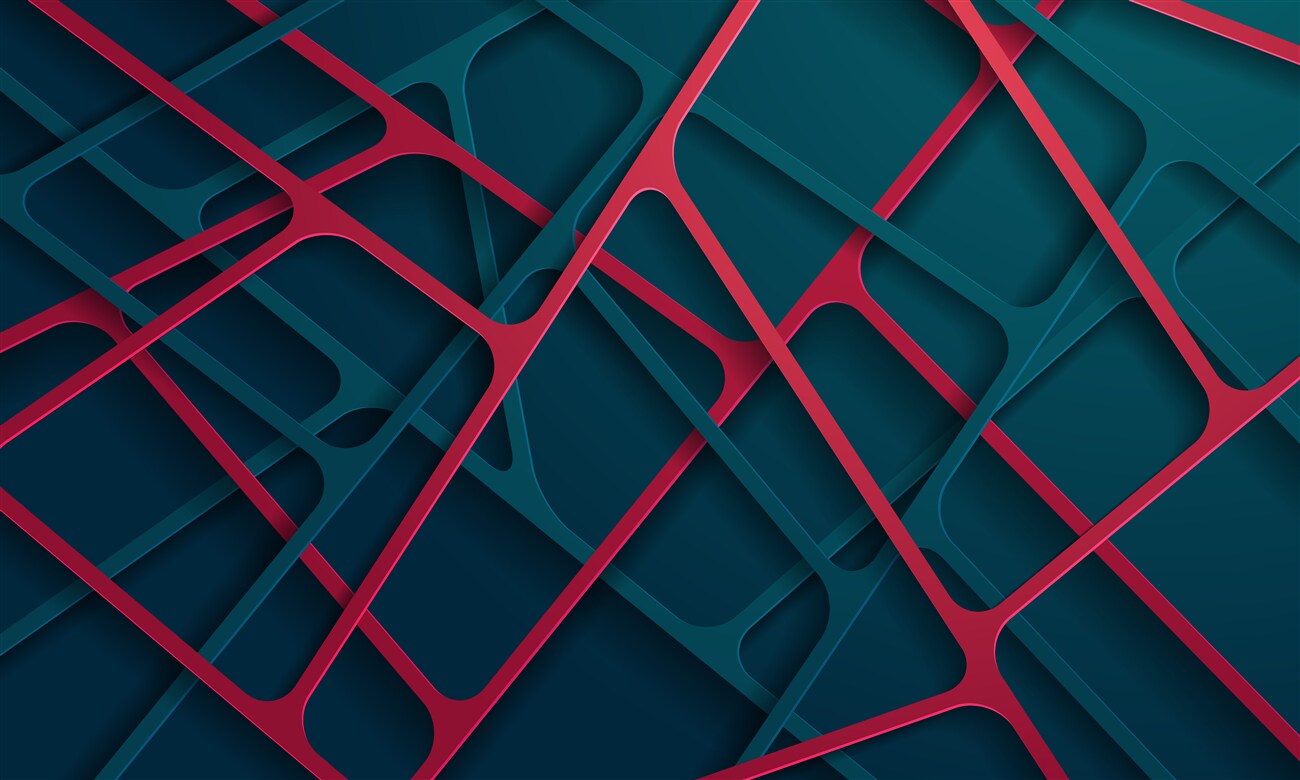 Fototapeta Czerwony i Blue Spider Web
