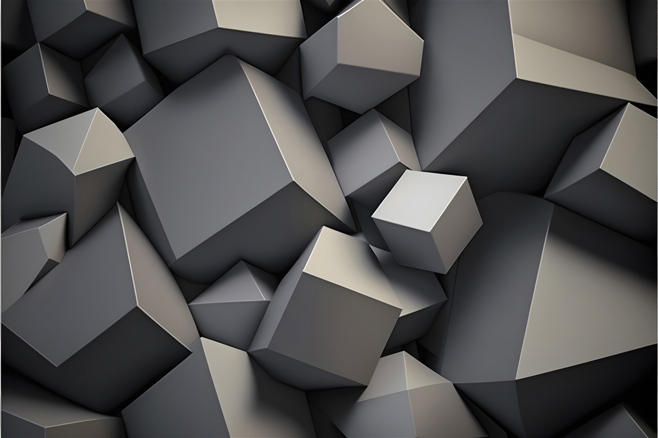 Fototapeta Kostki i inne geometryczne kształty