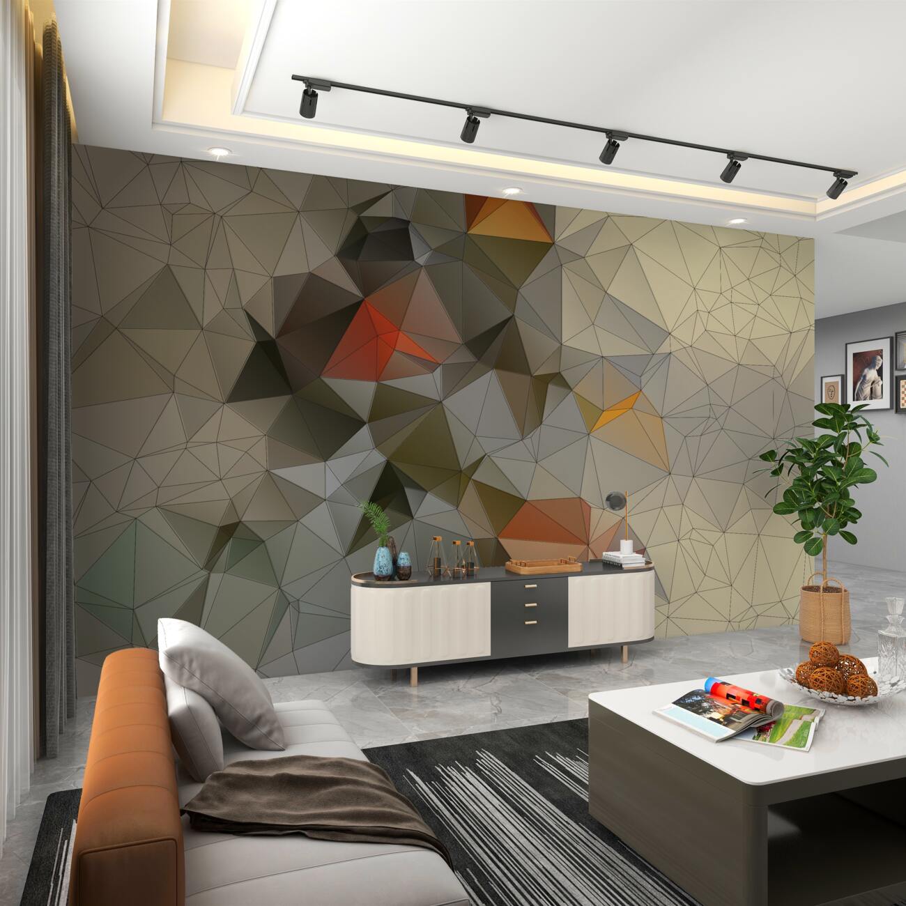 Fototapeta Abstrakcja kształtów geometrycznych