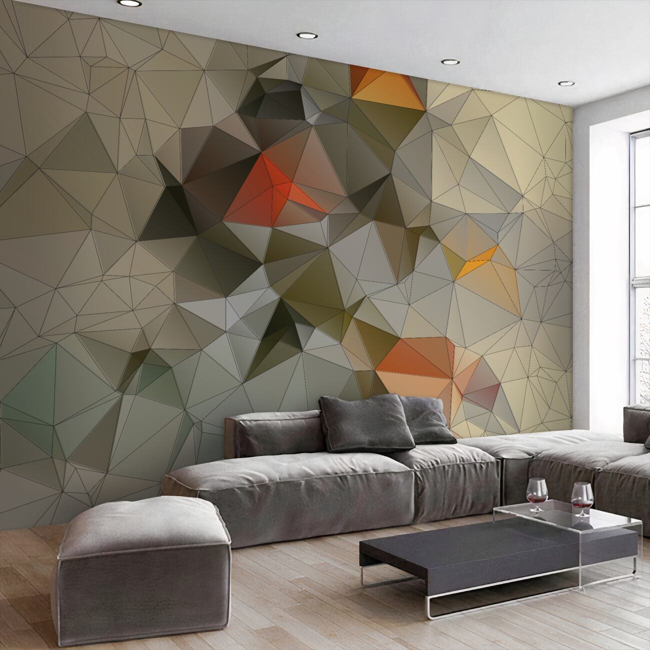 Fototapeta Abstrakcja kształtów geometrycznych