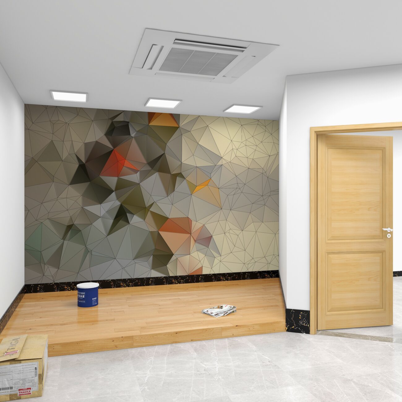 Fototapeta Abstrakcja kształtów geometrycznych