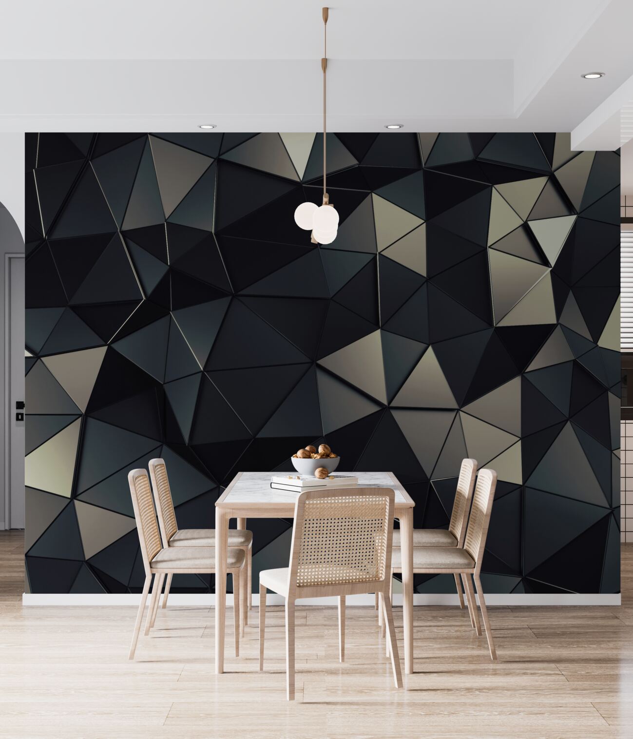 Fototapeta Tekstura geometryczna tometryczna jest ciemna