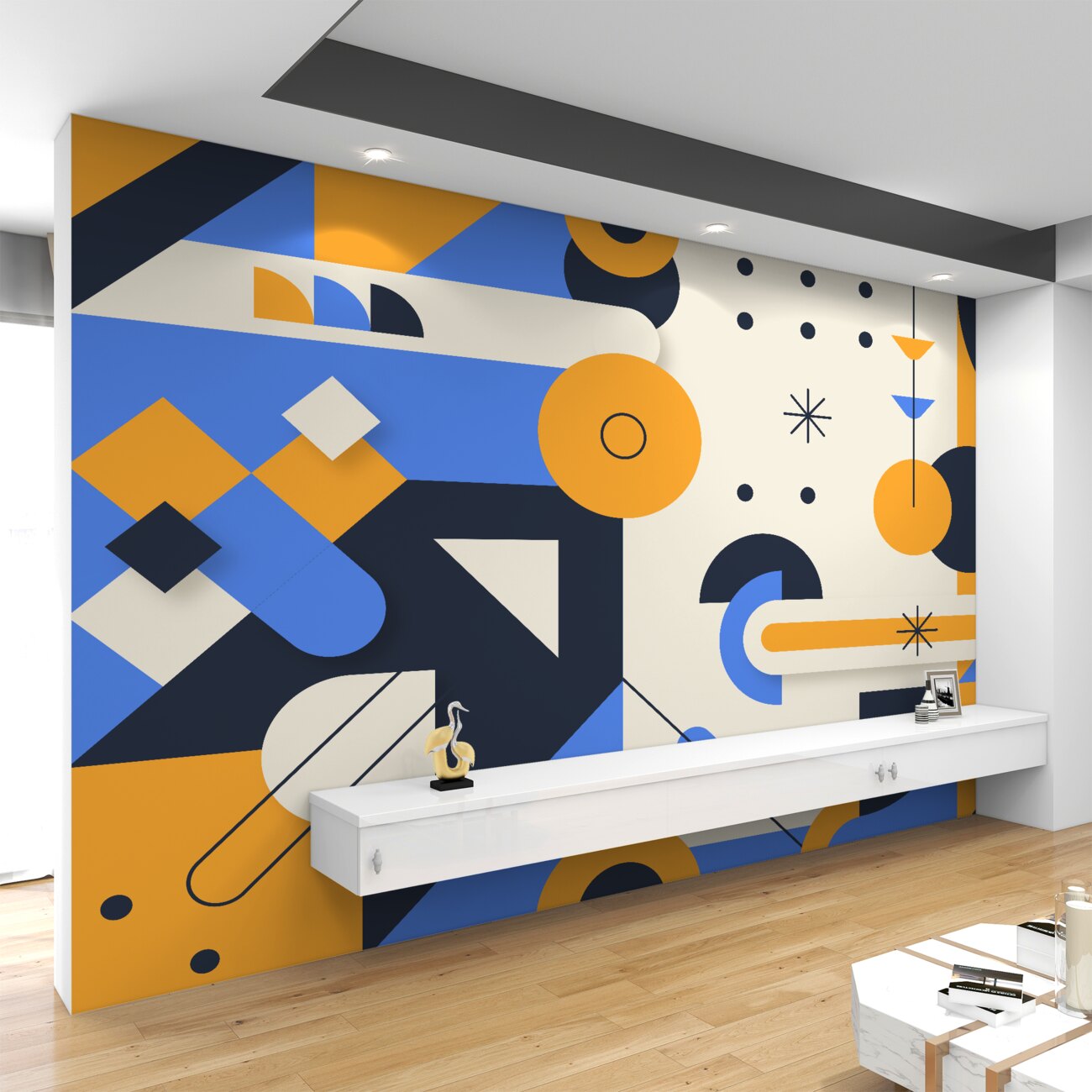 Fototapeta Liczby są geometryczne streszczenie