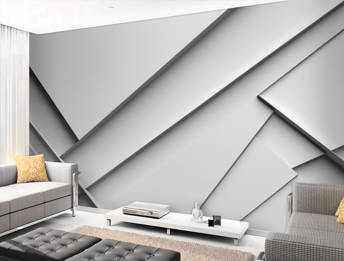 Fototapeta Fałszywe geometryczne kształty macie