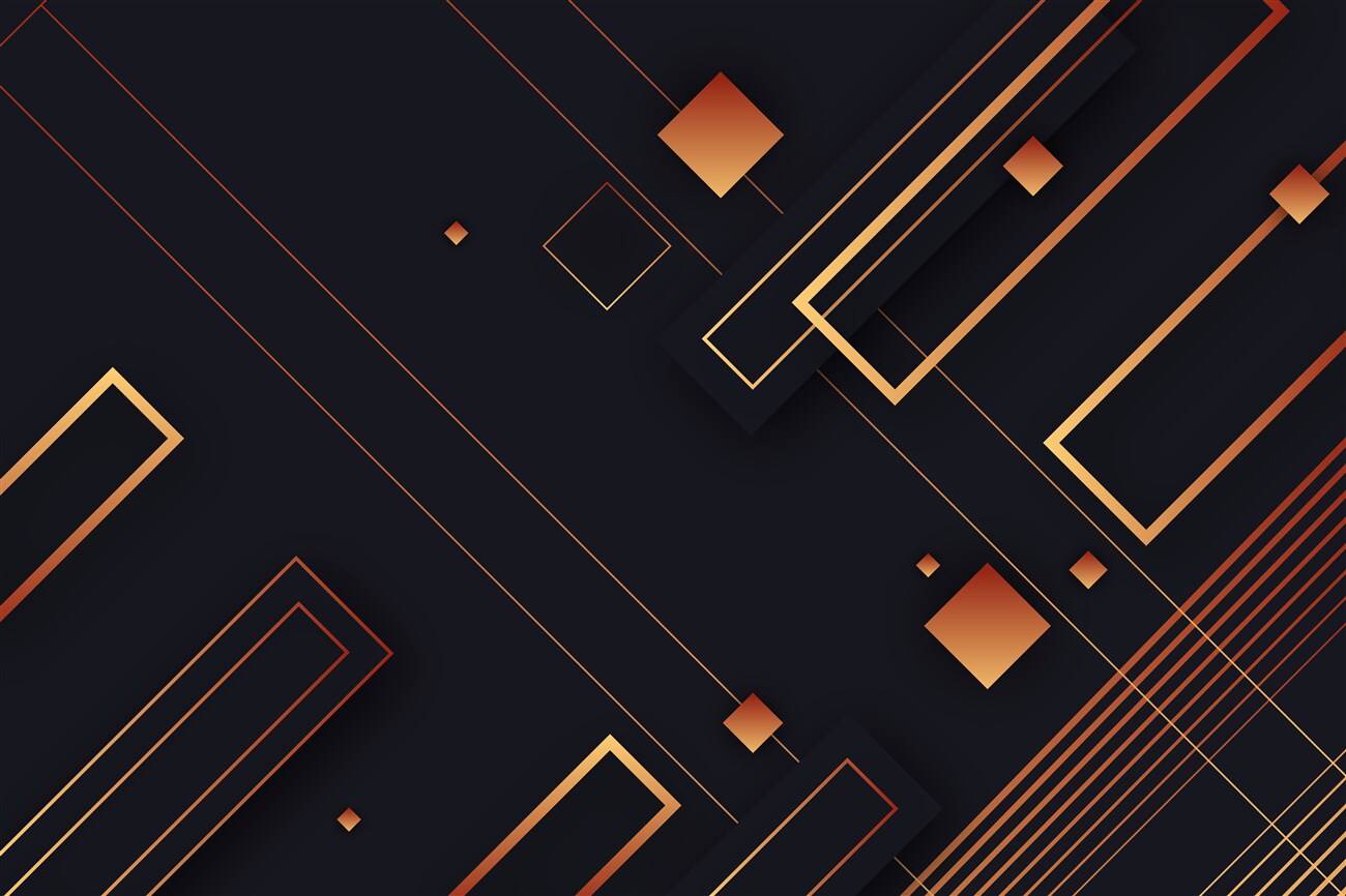 Fototapeta Ciemne tło z jasnymi geometrycznymi kształtami