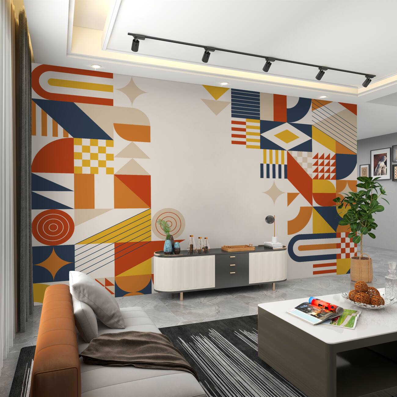 Fototapeta Streszczenie postaci geometryczne
