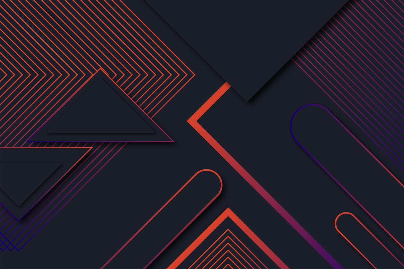 Fototapeta Różne kształty geometryczne są ciemno z czerwonymi