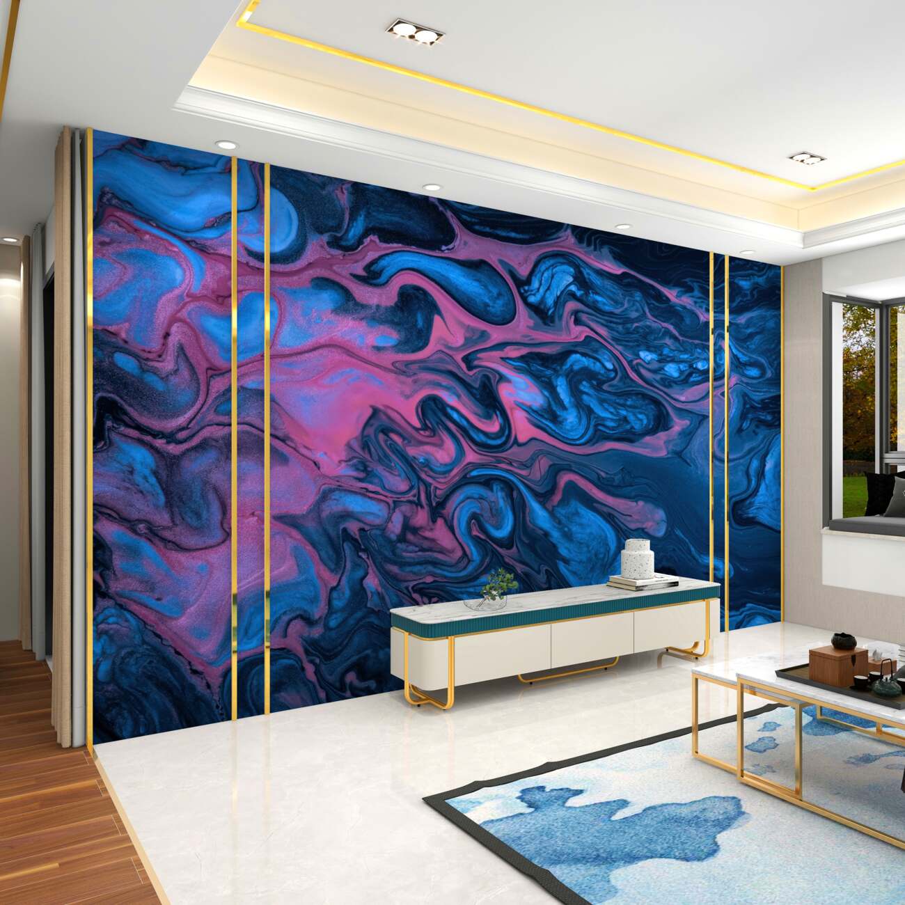 Fototapeta Splash Neon Farba jasna