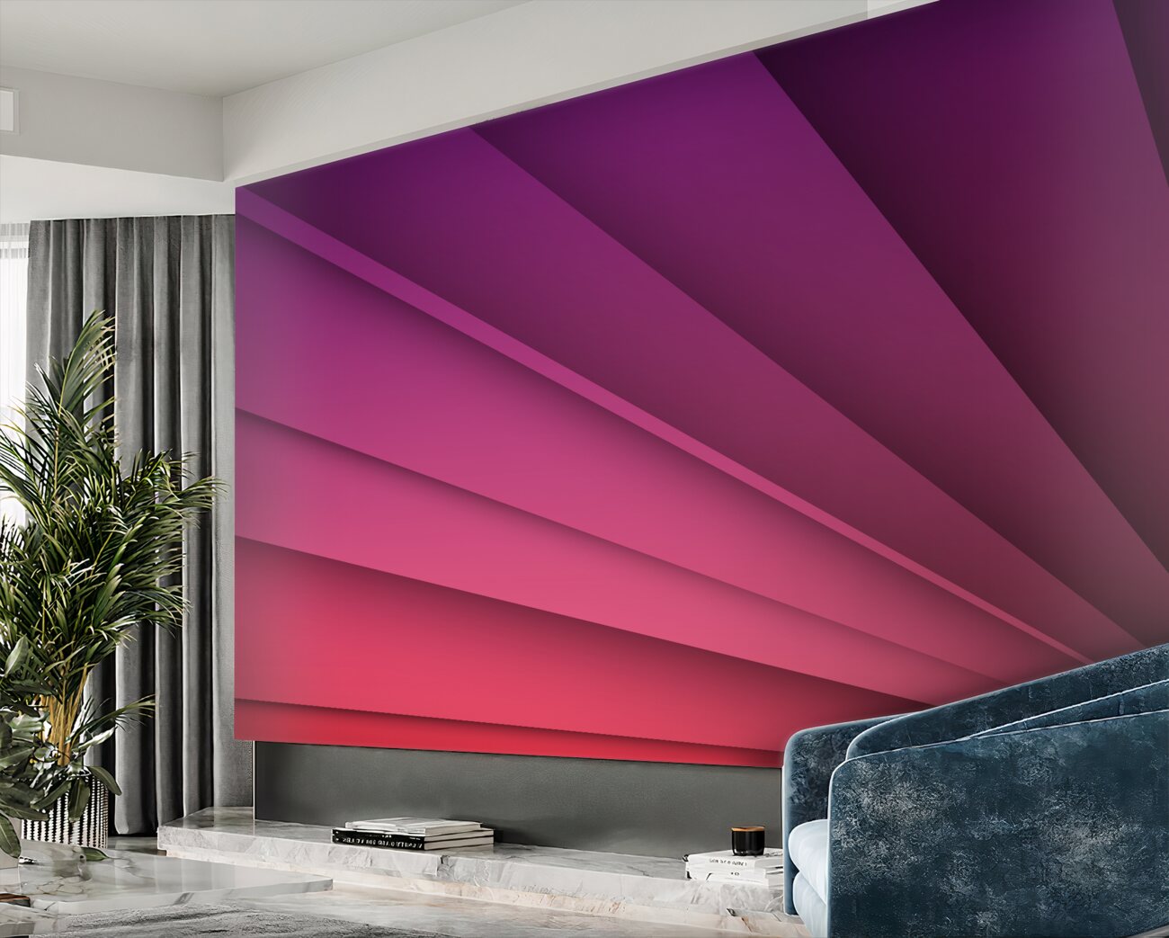 Fototapeta Rainbow in Purple Gradations