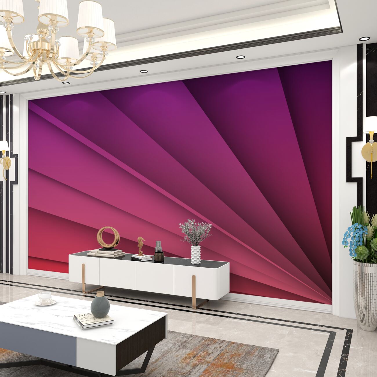 Fototapeta Rainbow in Purple Gradations