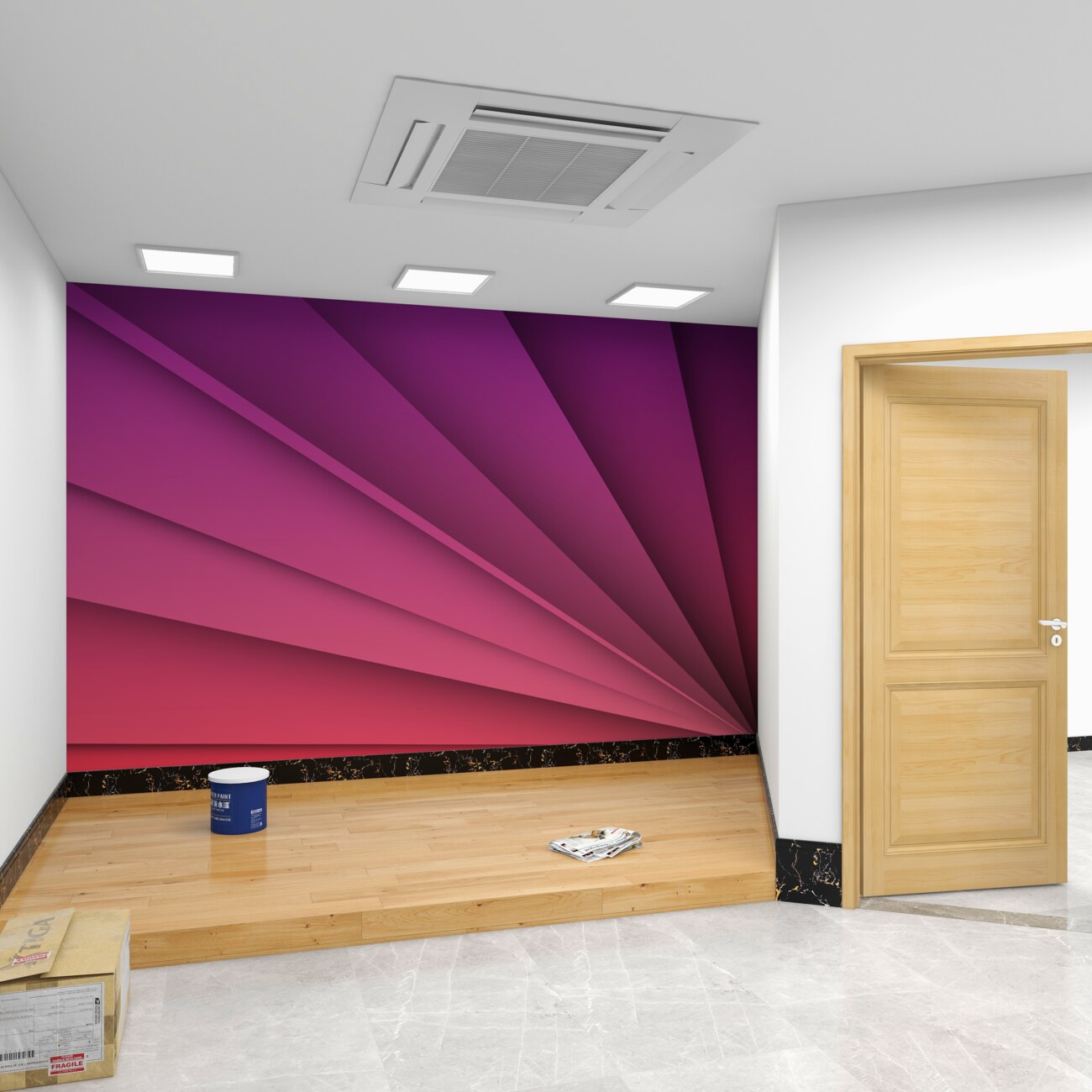 Fototapeta Rainbow in Purple Gradations