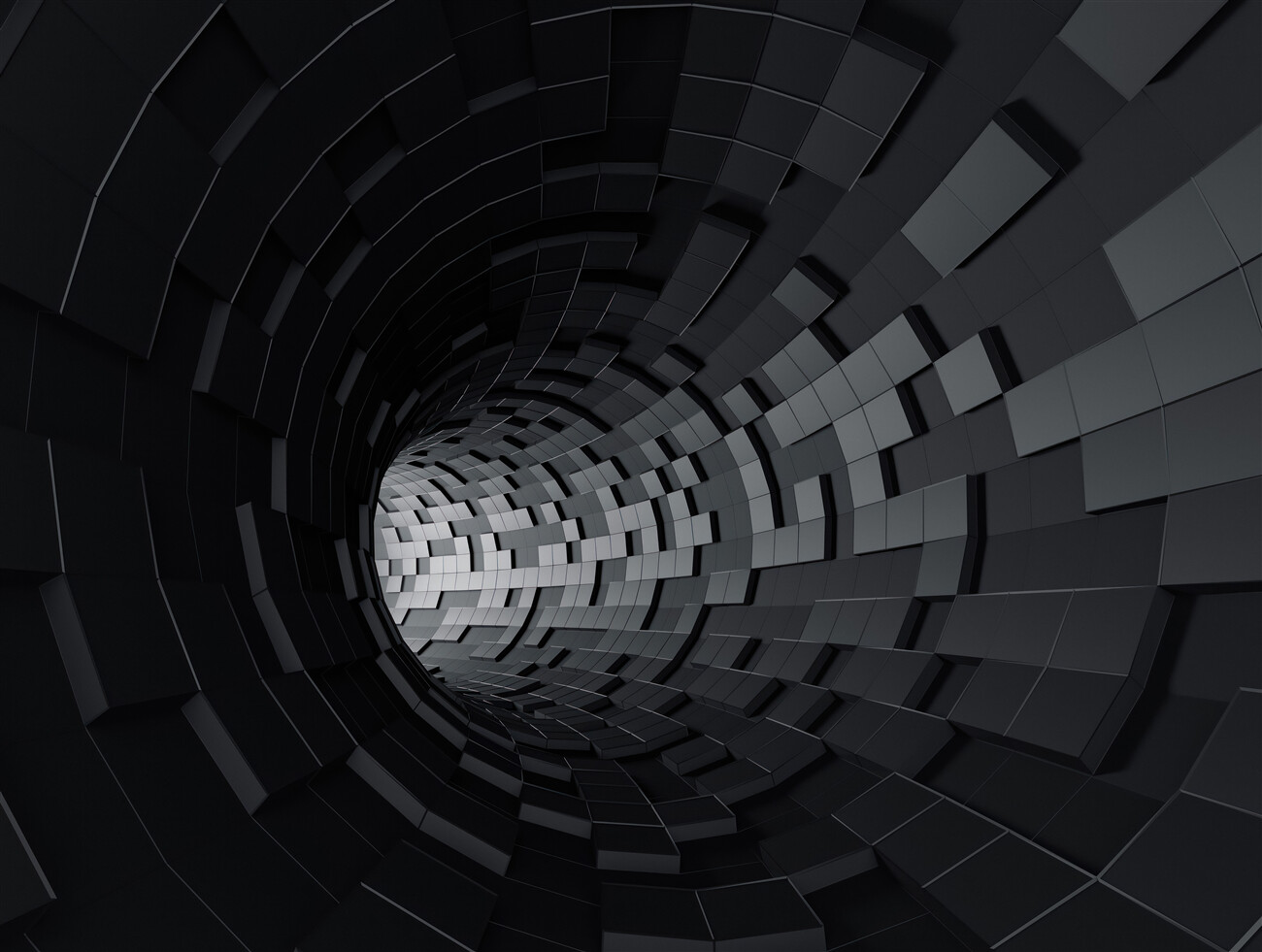 Fototapeta Tunel wykonany z ciemnych postaci
