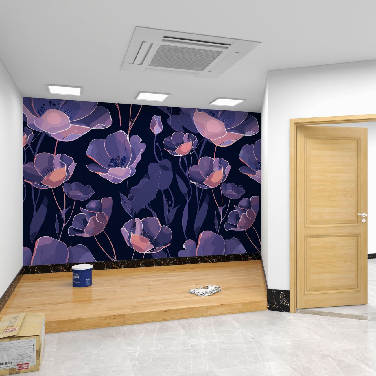 Fototapeta Lekkie maxiny późno w nocy