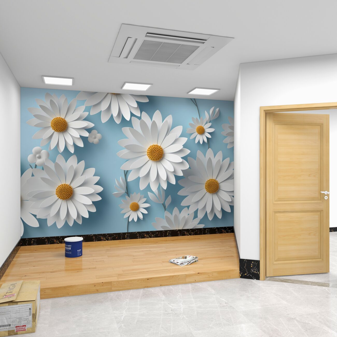 Fototapeta 3D Rzymski Biała