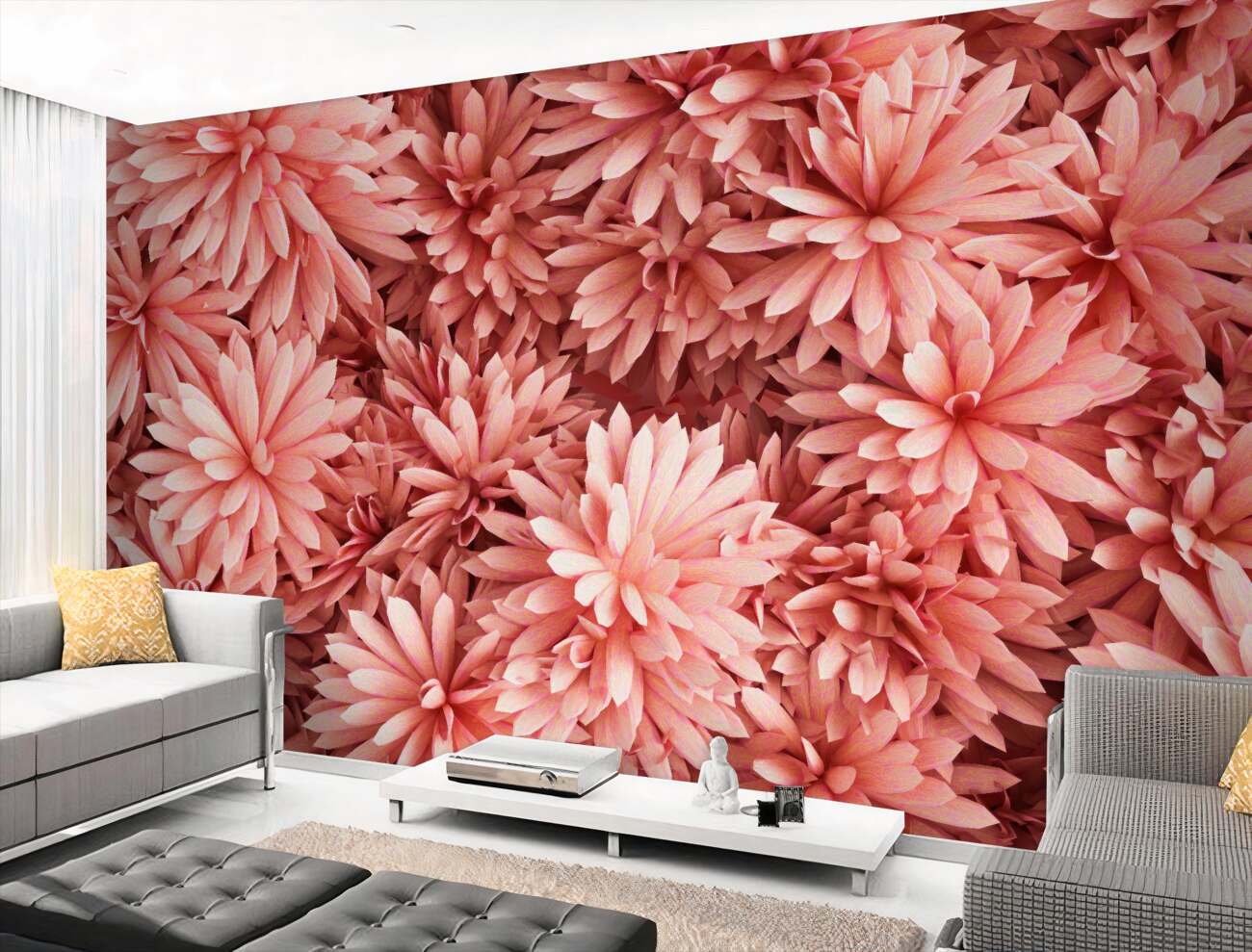 Fototapeta Jasne -pink astery w bukiecie