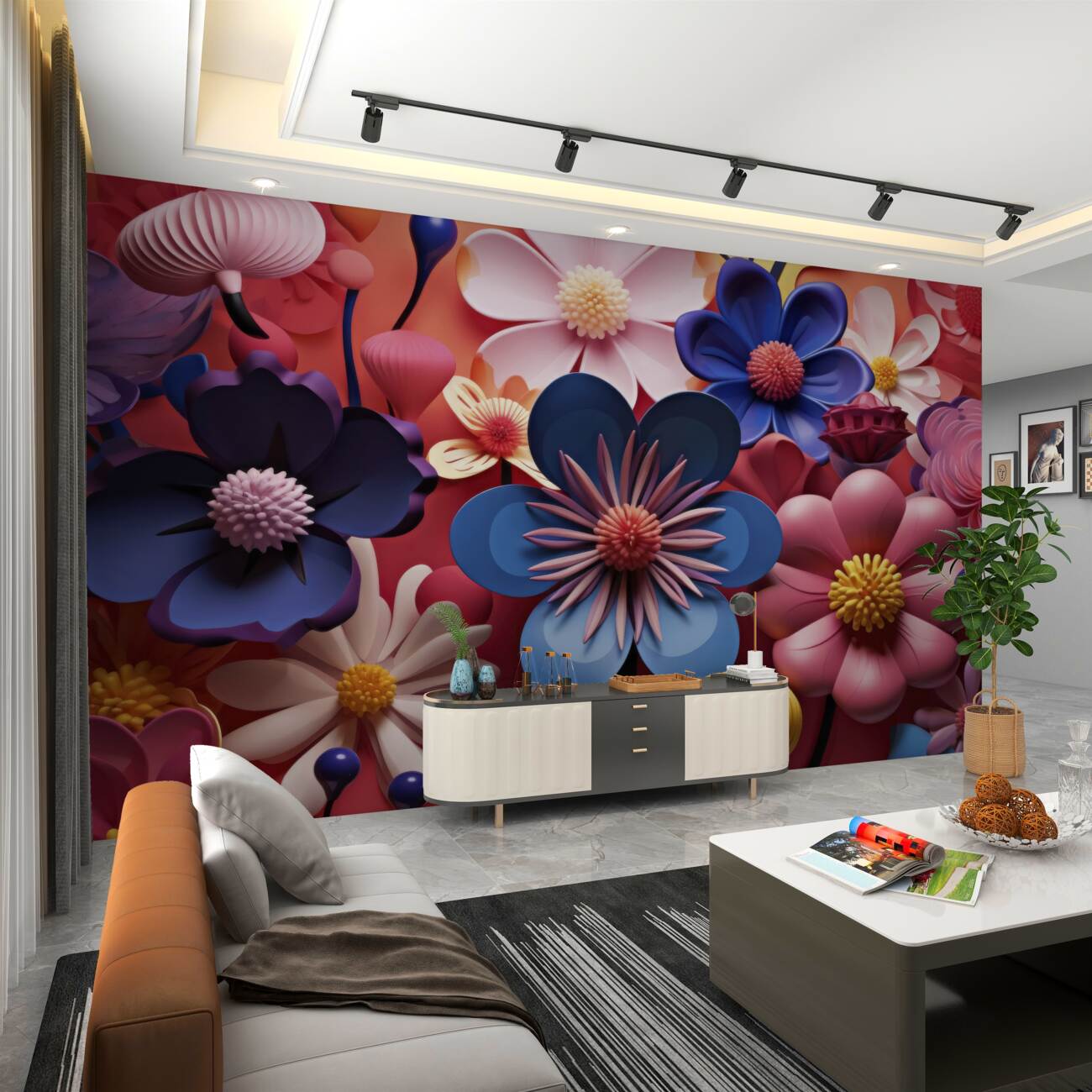 Fototapeta Spring Big Gips Flowers