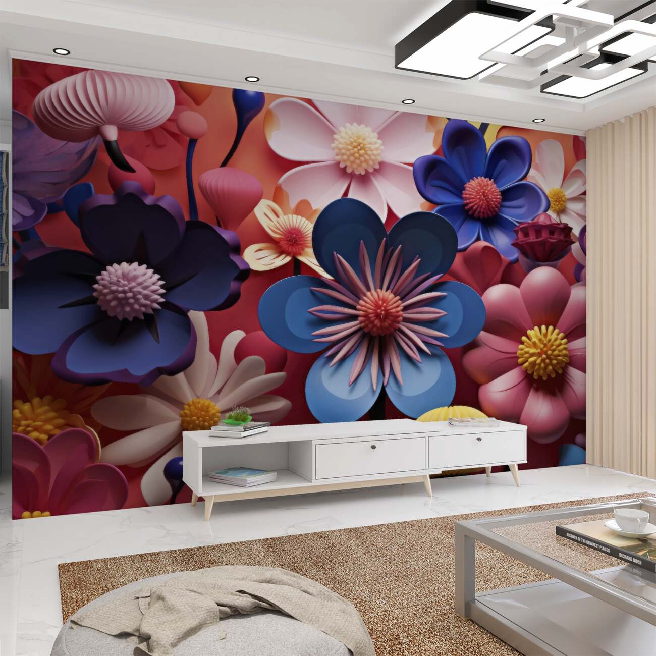 Fototapeta Spring Big Gips Flowers