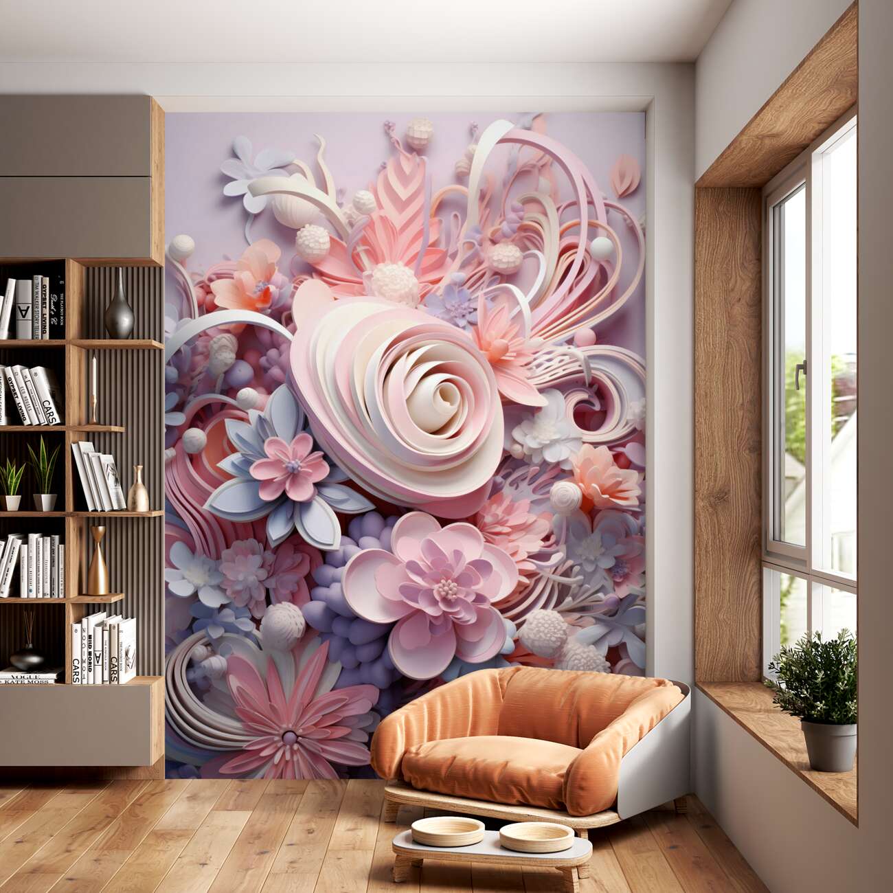Fototapeta Kwiaty tekstur w bukiecie 3D