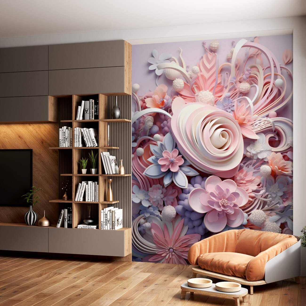 Fototapeta Kwiaty tekstur w bukiecie 3D