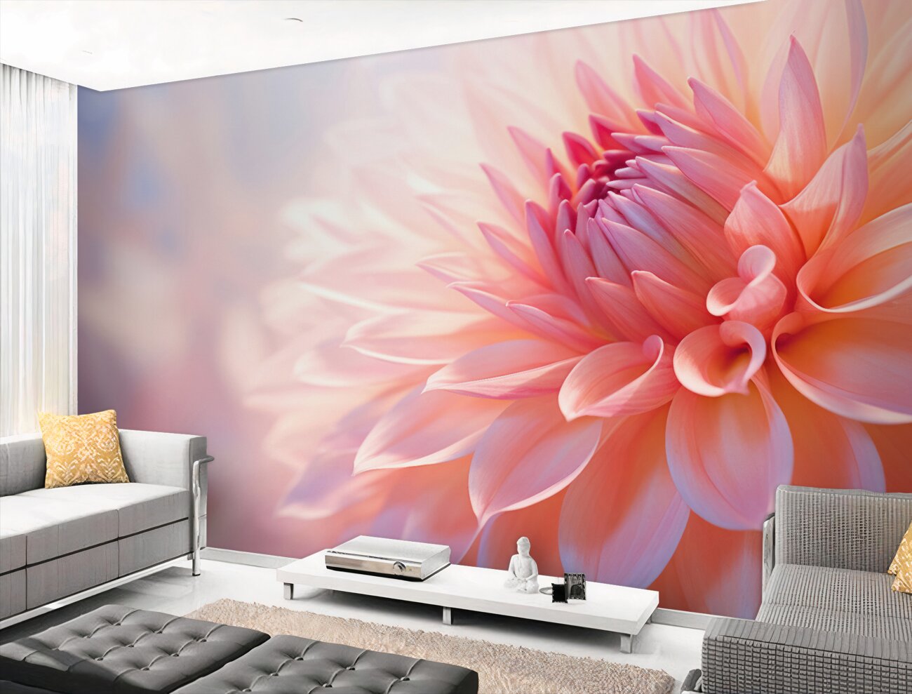 Fototapeta Soczysty różowy aster 3D