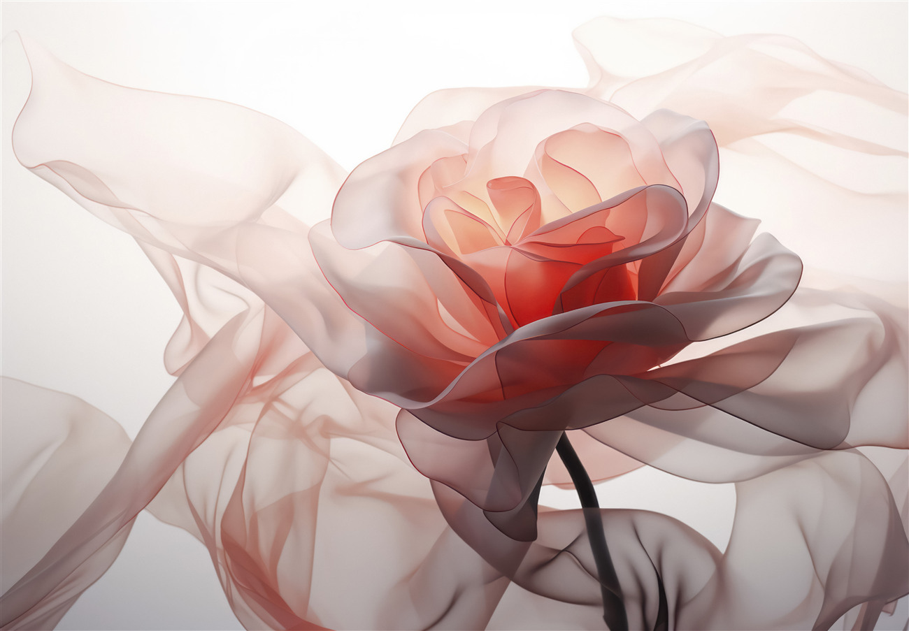 Fototapeta Streszczenie Rose we mgle