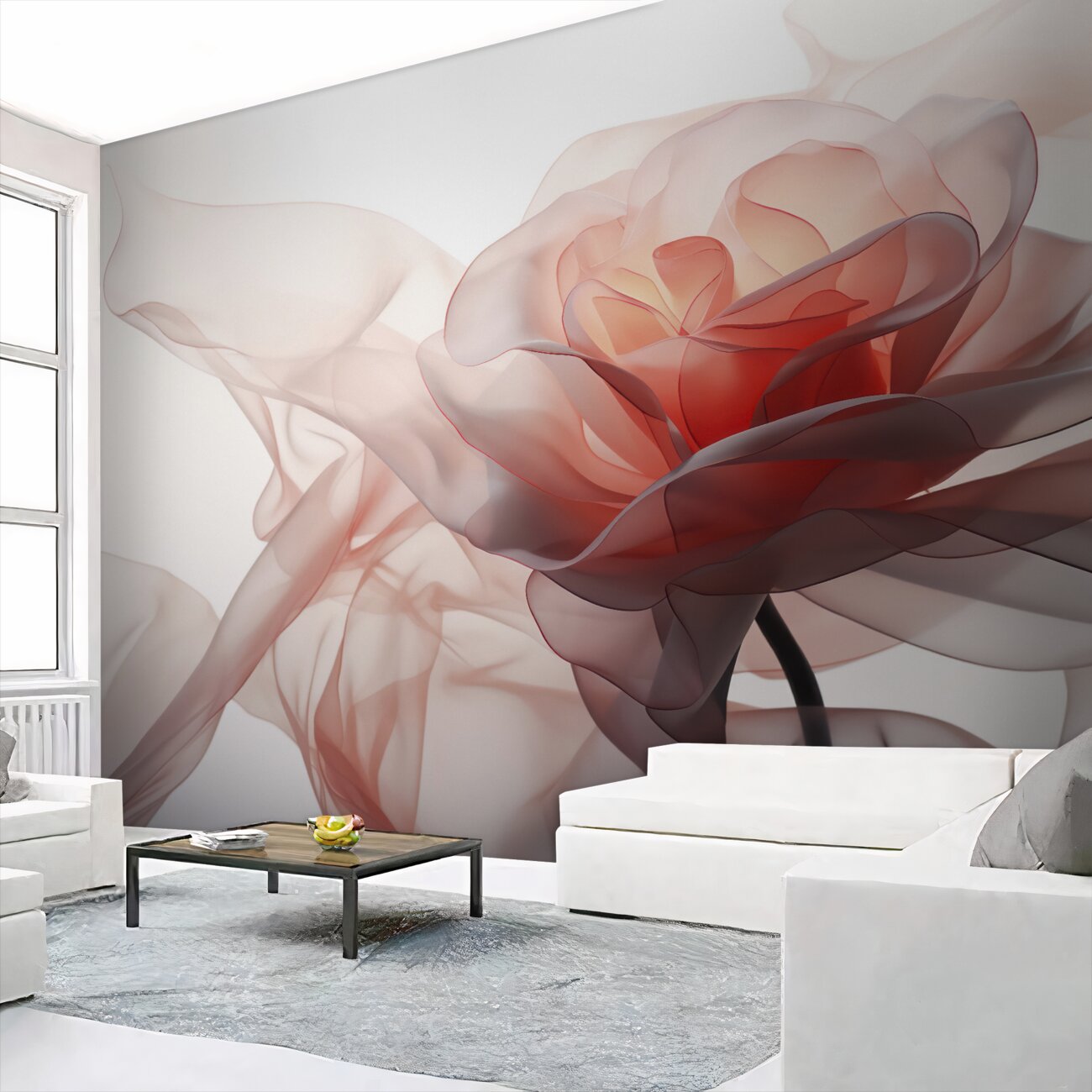 Fototapeta Streszczenie Rose we mgle