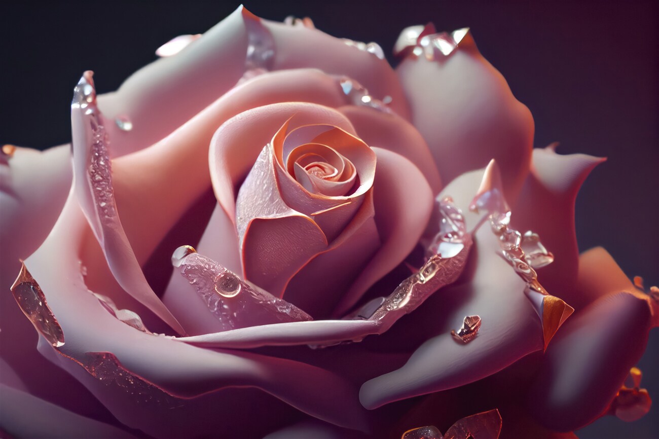 Fototapeta 3D różowy różowy w Rosach