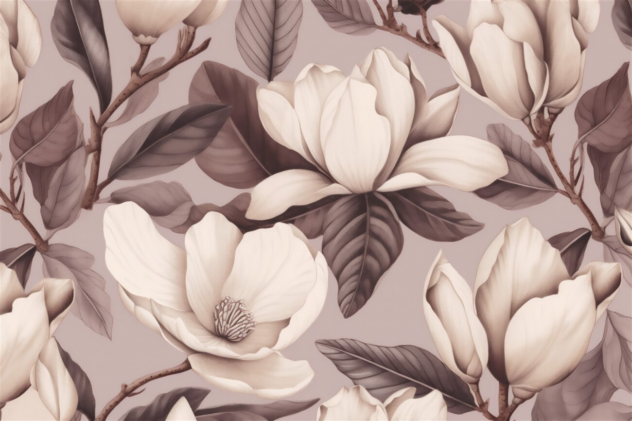 Fototapeta Magnolia na ilustracji wody