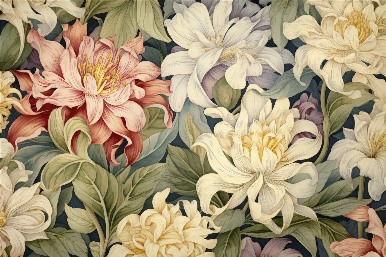 Fototapeta Brauming a Garden wielokolorowa ilustracja