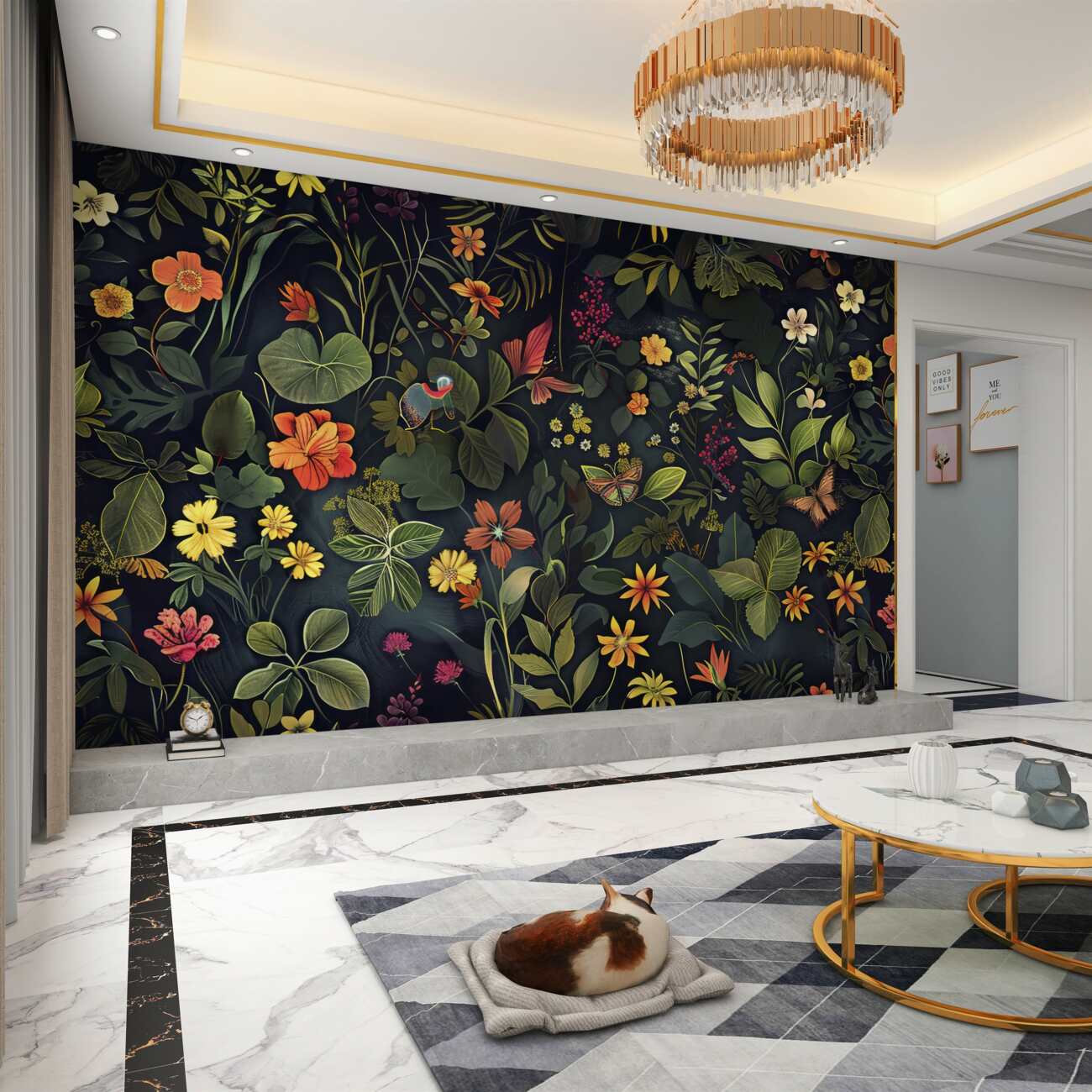 Fototapeta Blooming Night Jungle