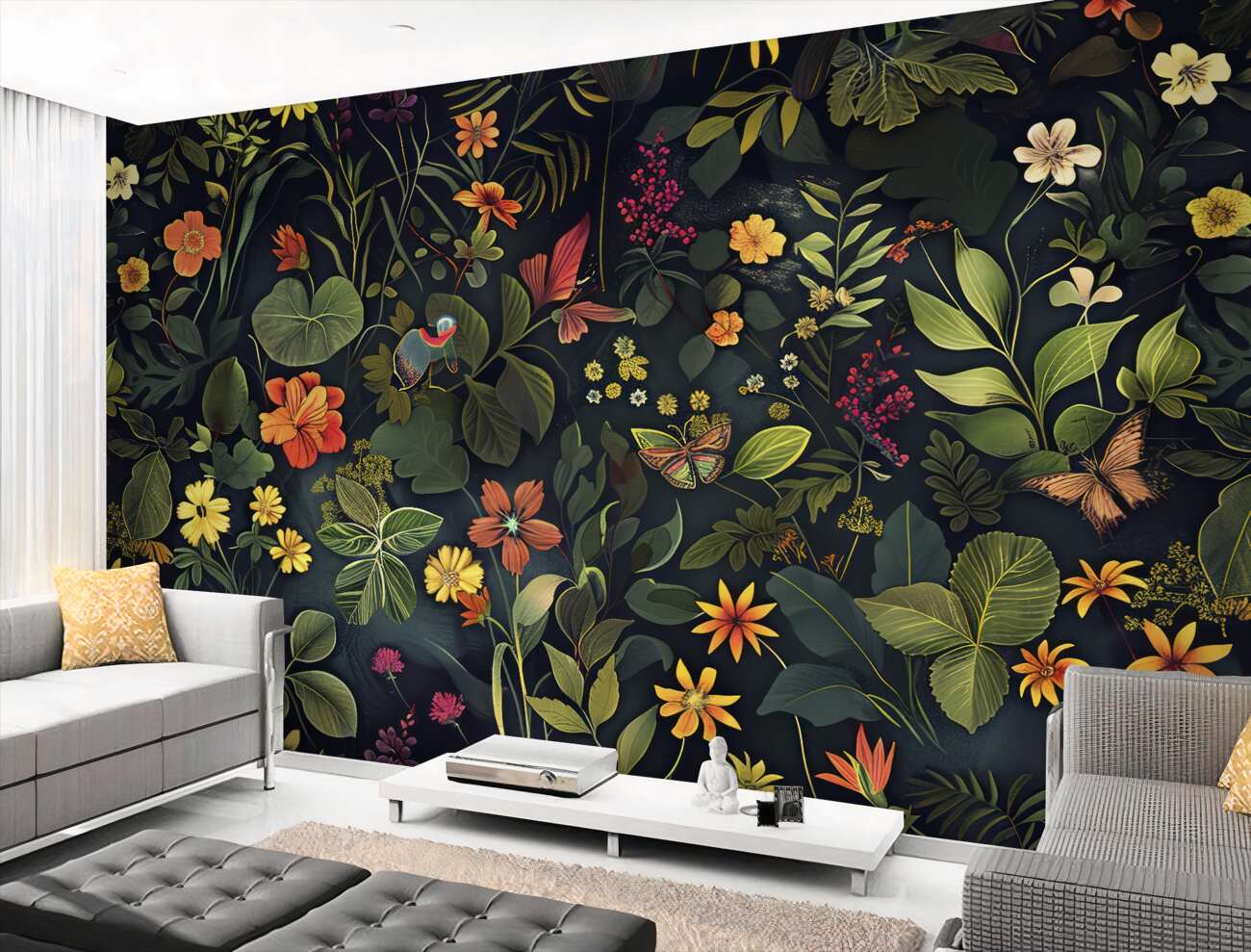 Fototapeta Blooming Night Jungle