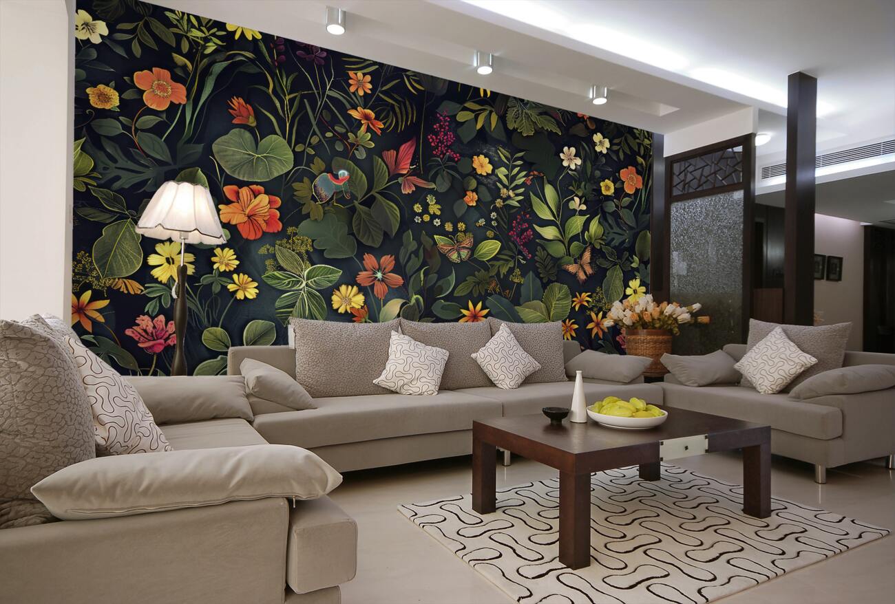 Fototapeta Blooming Night Jungle