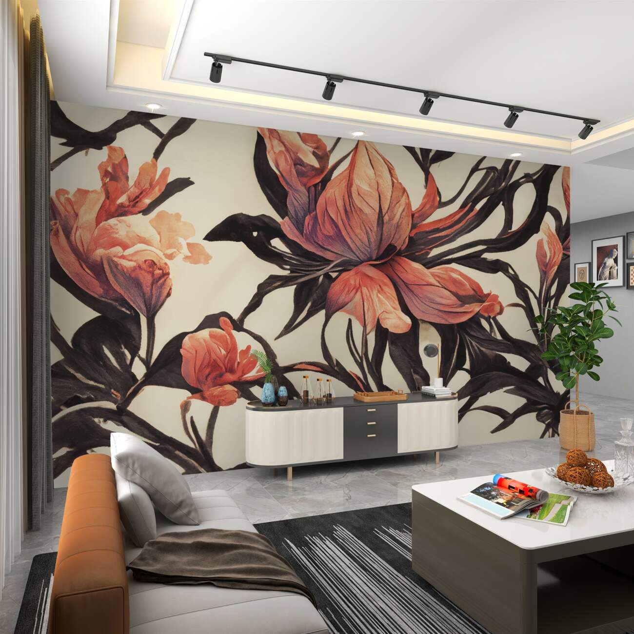 Fototapeta Różowa magnolia na wiosnę