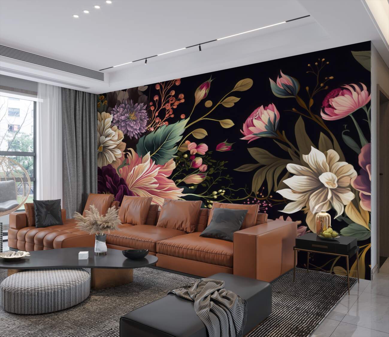 Fototapeta Summer Flowers Bush jasny