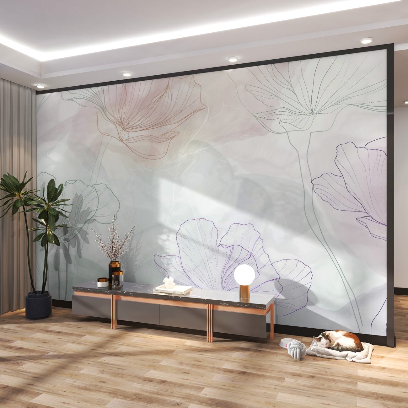 Fototapeta Lekkie ozdoby Poppies