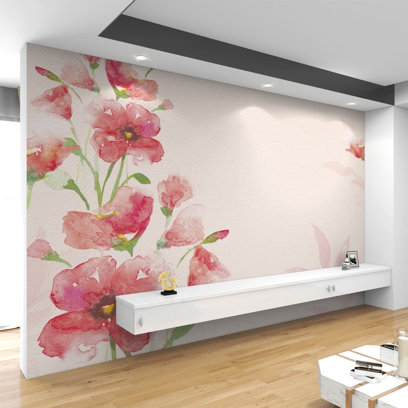 Fototapeta Gałęzie czerwonych gladioli