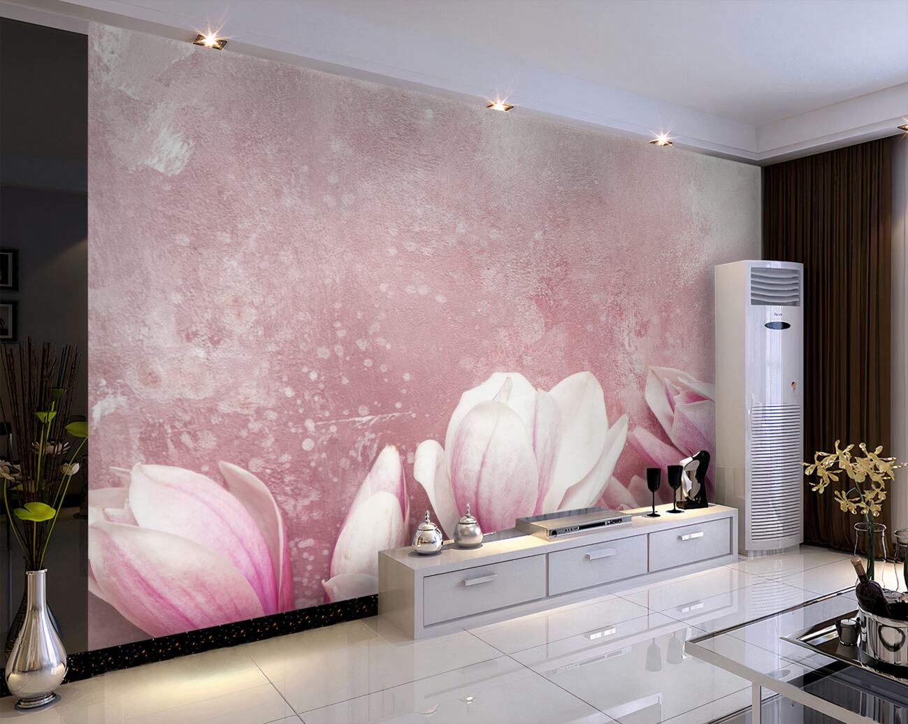 Fototapeta Różowa magnolia jest piękna