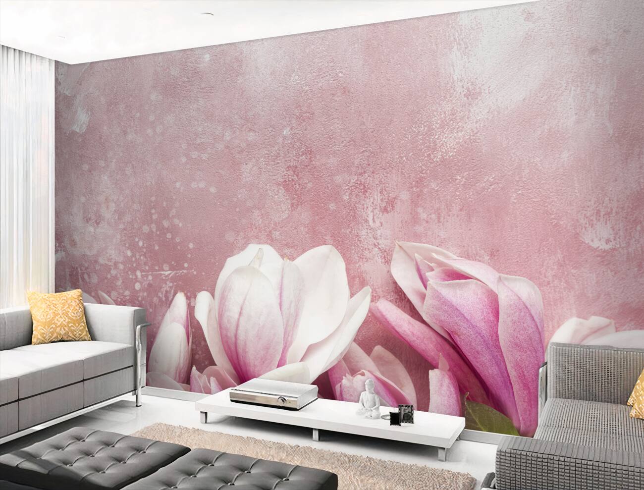 Fototapeta Różowa magnolia jest piękna