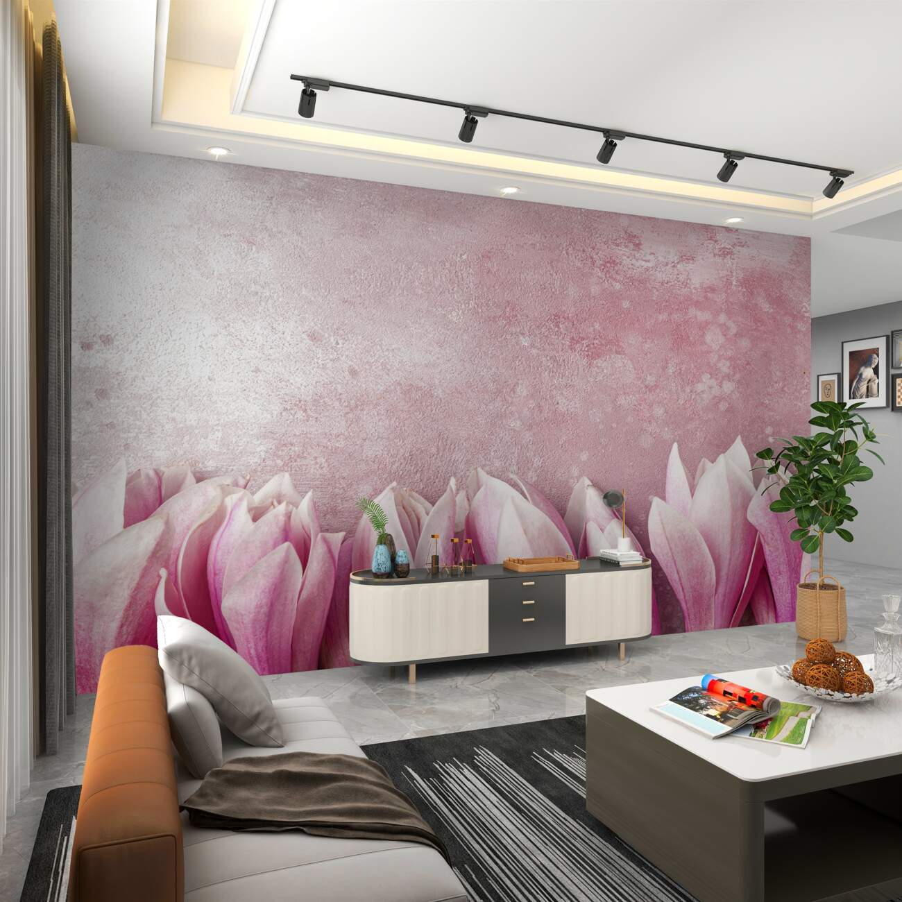 Fototapeta Gałąź jeszcze nie otworzyła Magnolias