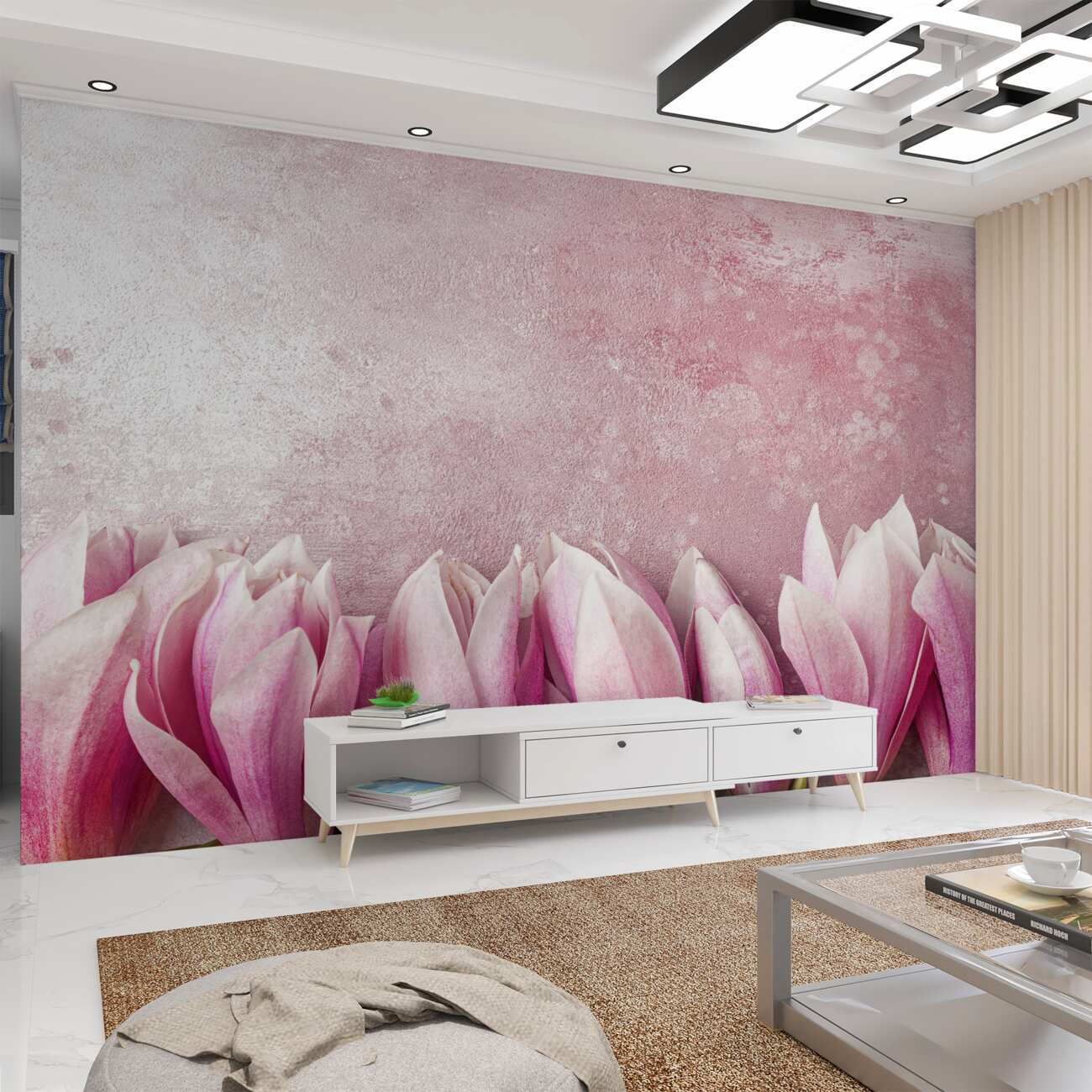 Fototapeta Gałąź jeszcze nie otworzyła Magnolias