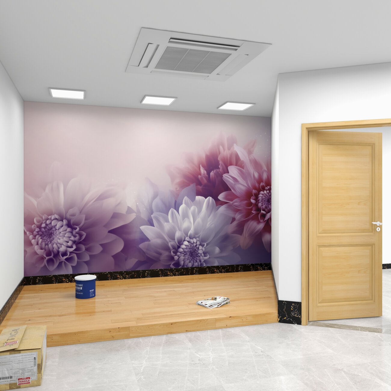 Fototapeta Aster objętościowy w kompozycji
