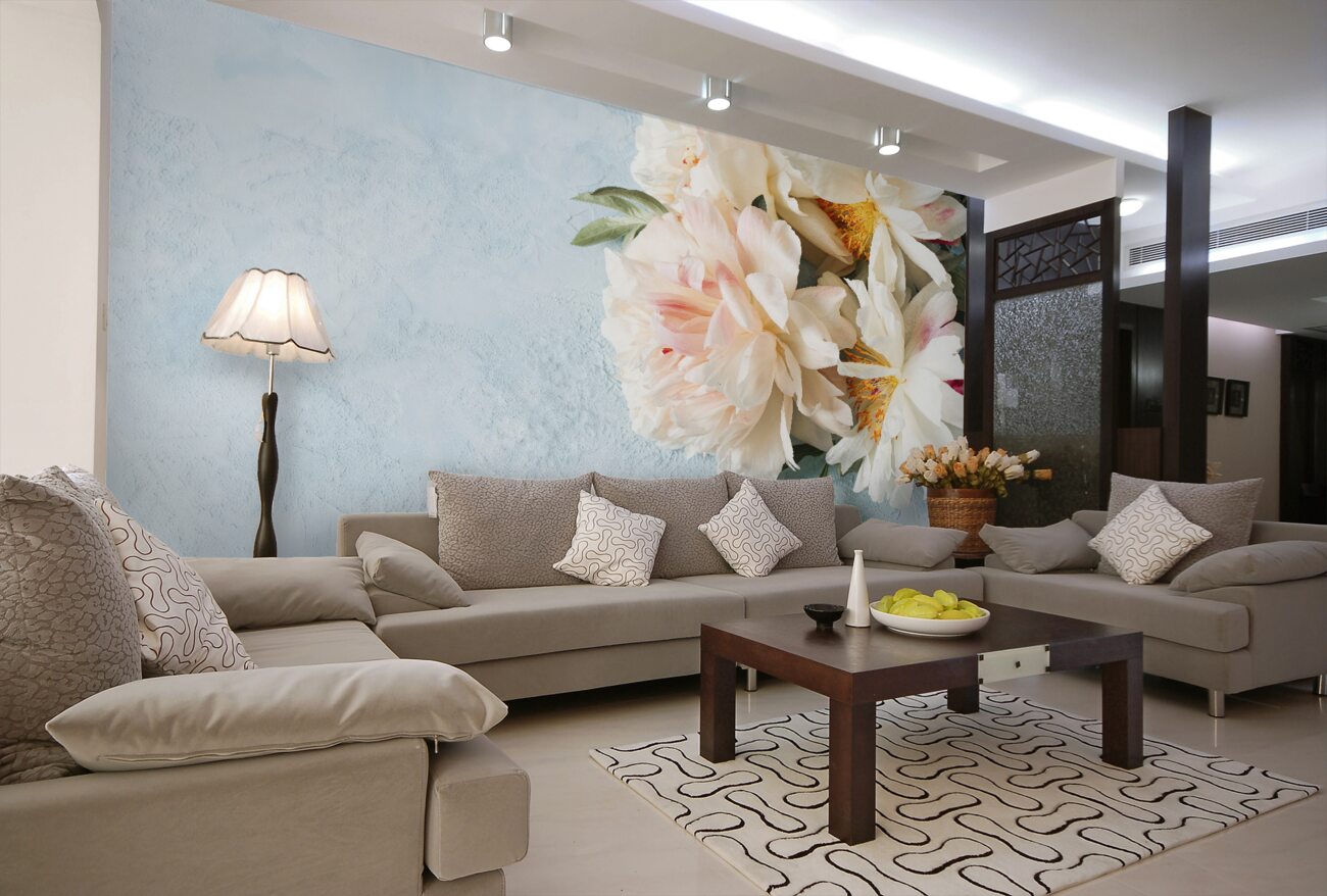 Fototapeta Bush Pionoid Rose White