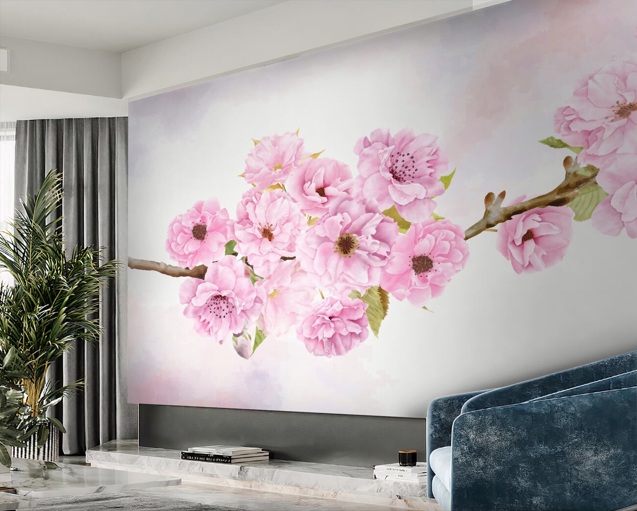 Fototapeta Sakura kwitnie na gałęzi