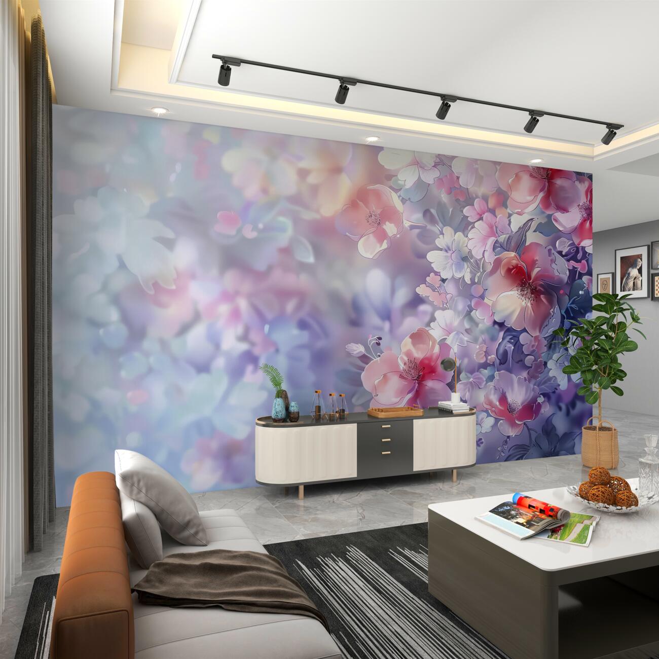 Fototapeta Kwitnie liliowe ogród