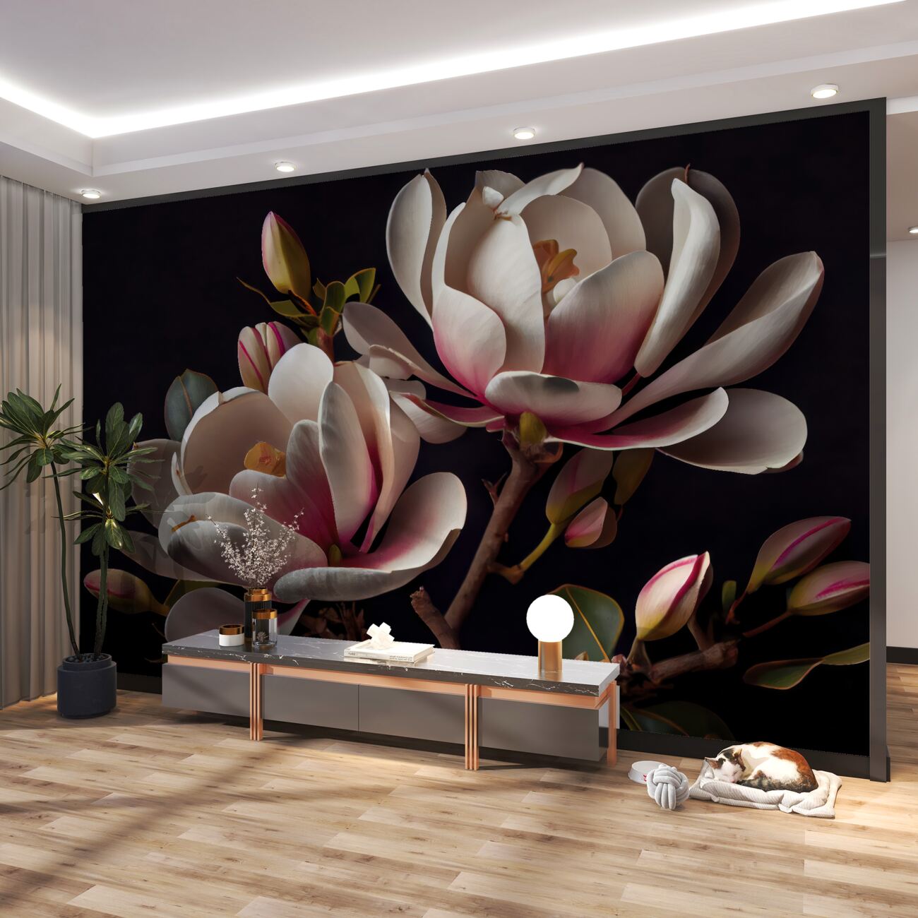 Fototapeta Magnolia to obszerne światło