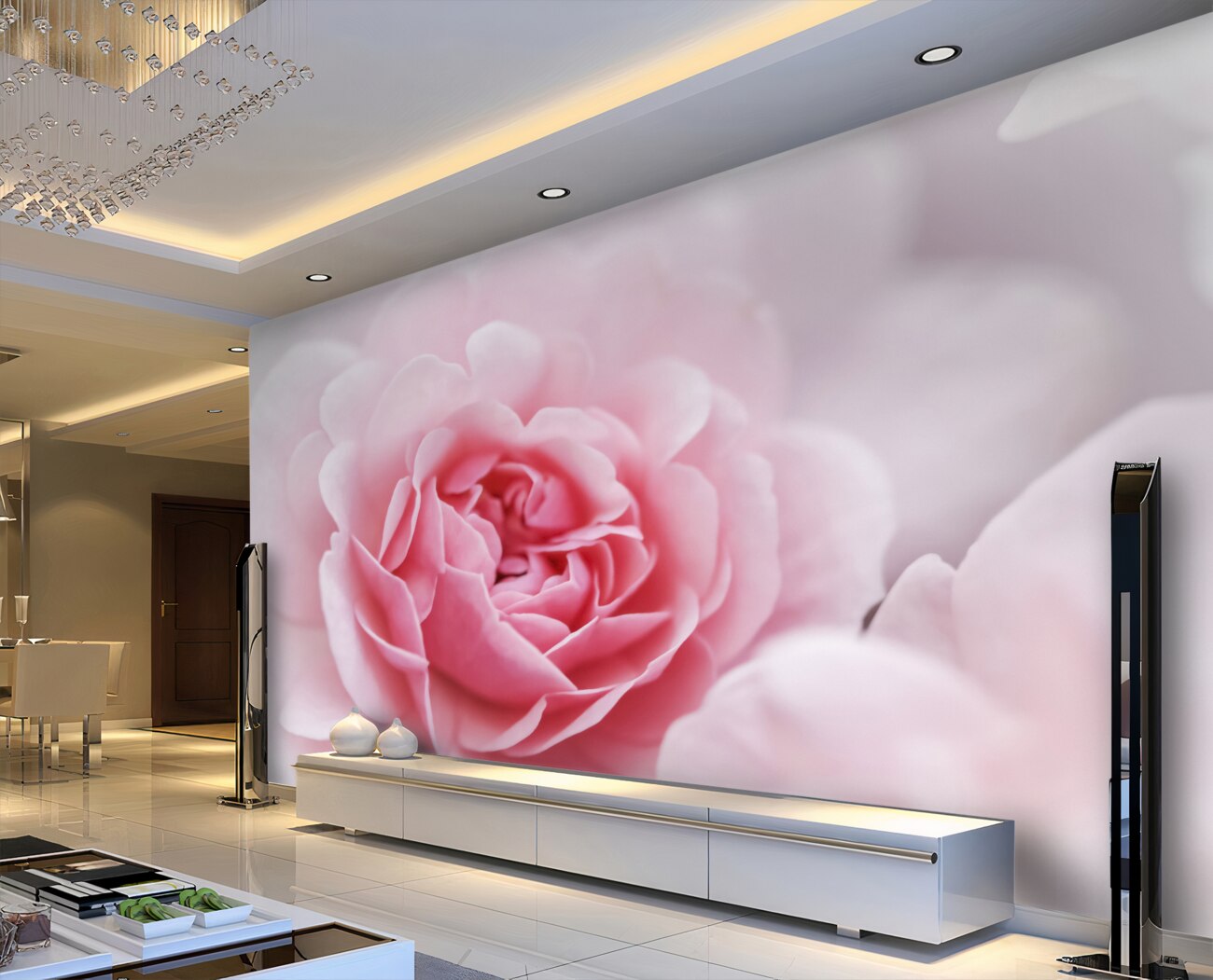 Fototapeta Pionovid Rose jest różowa
