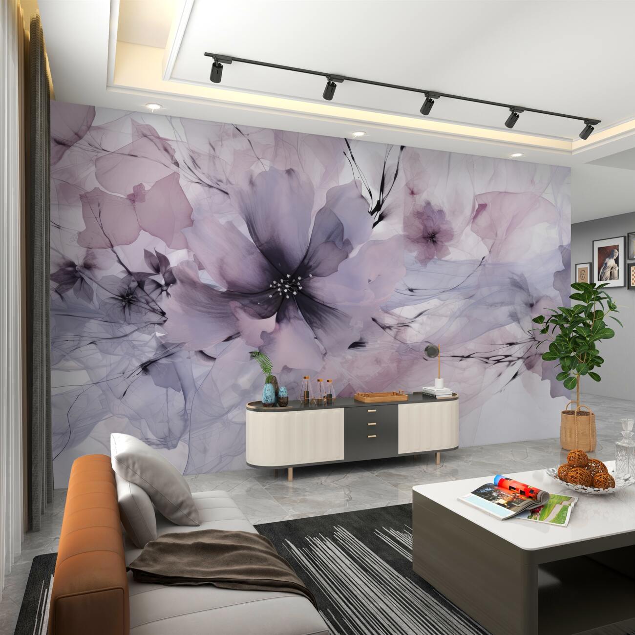 Fototapeta Lily Lily o abstrakcji gałęzi