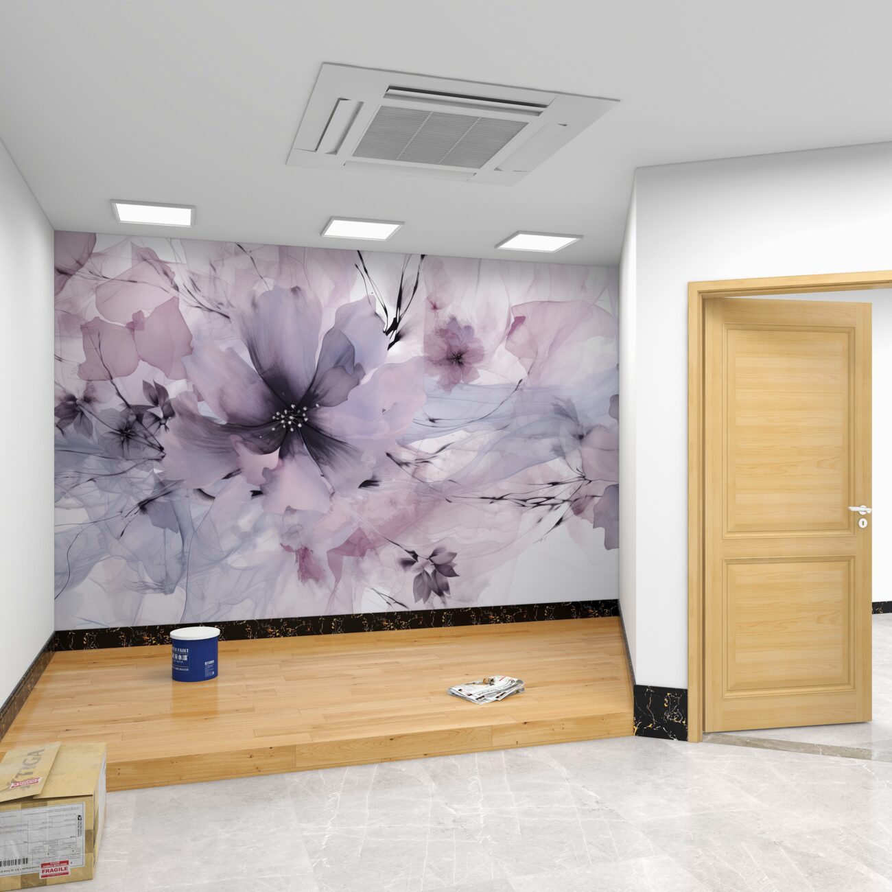Fototapeta Lily Lily o abstrakcji gałęzi