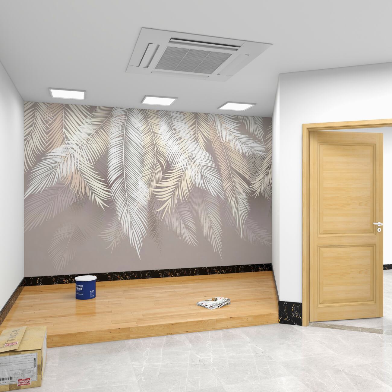 Fototapeta Białe pióra są odwrócone
