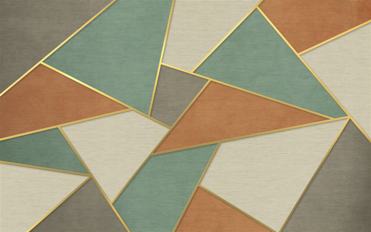 Fototapeta Turquoise Marble ze złotą sekcją